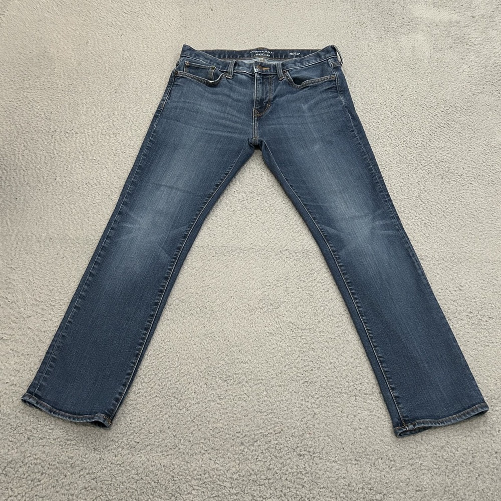 Banana Republic Jeans Mens 32x30 Blue Denim Travel Jean Slim Fit Stretch Adult